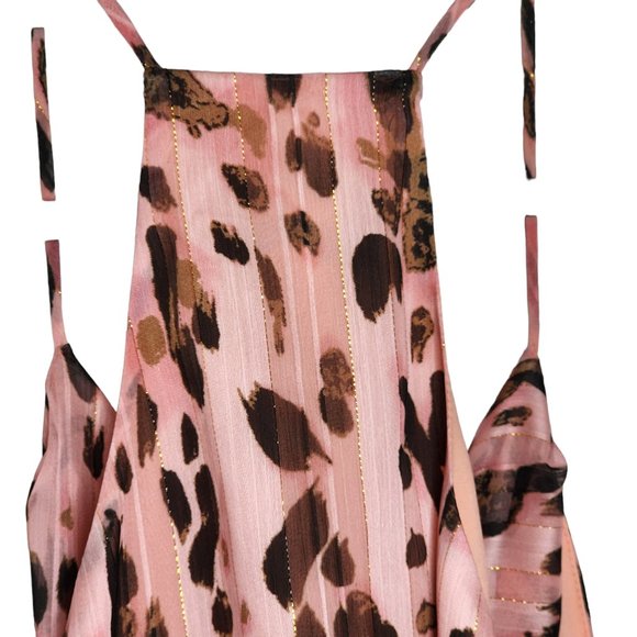 Milly top sleeveless singlet pink animal print size 10 - Picture 8 of 16